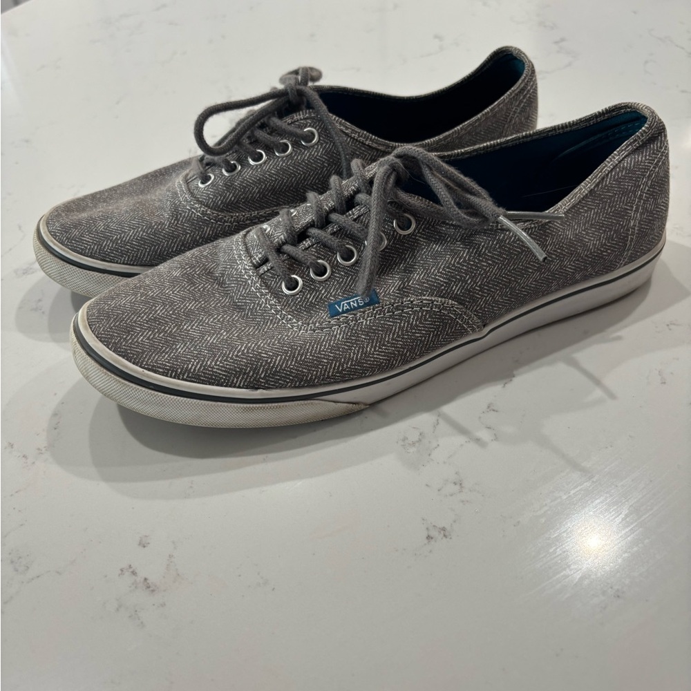Vans Gray Herringbone Sneakers